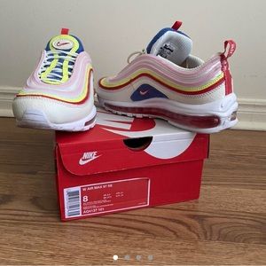 HOST PICK✨Nike air max 97 SE sail/arctic pink-volt glow